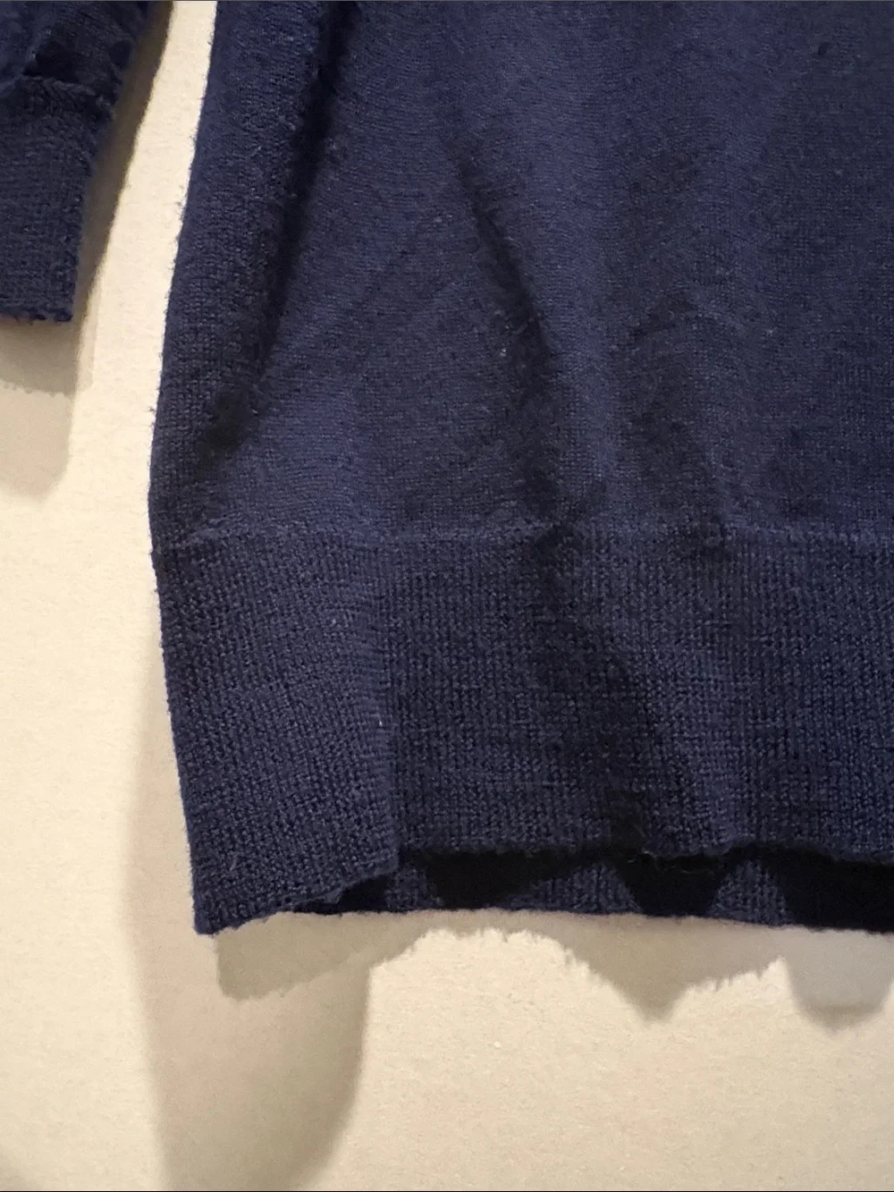 J. Crew - Women's Tippi Crewneck sweater, merino wool pullover.  Navy. Small